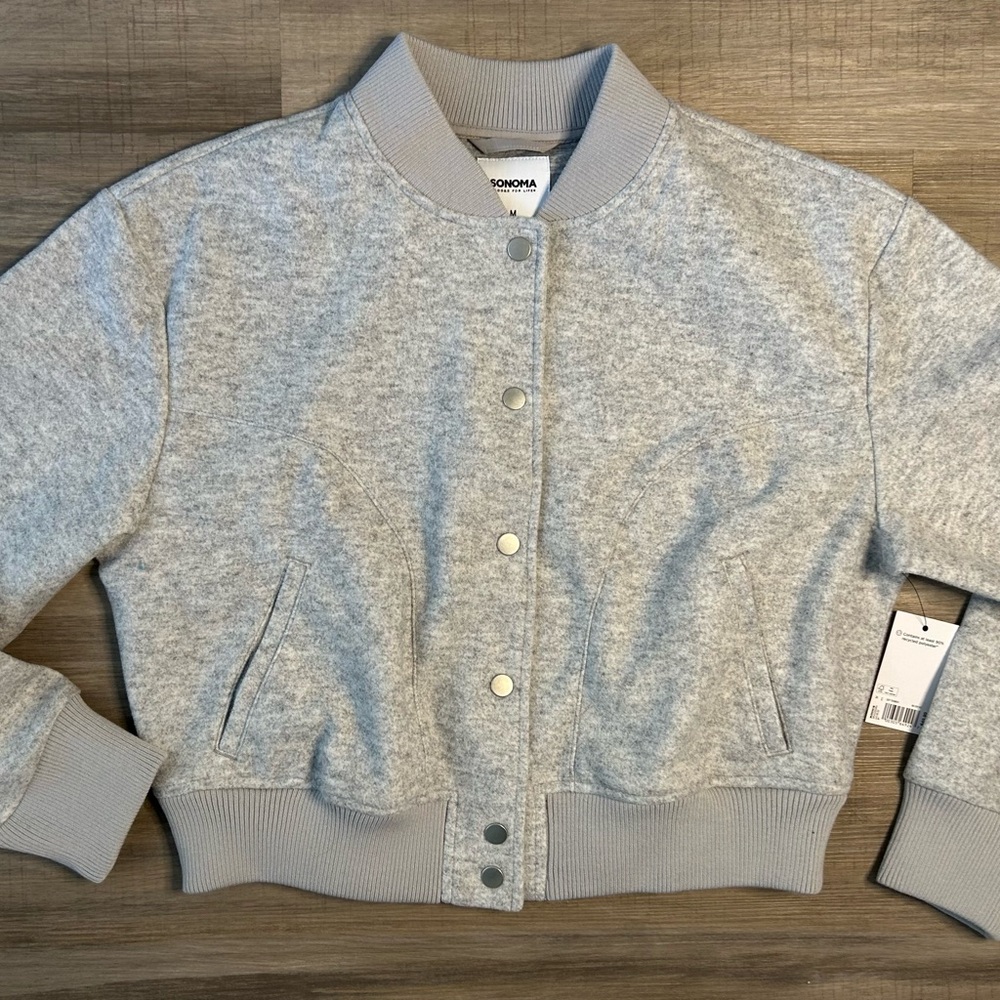 Sonoma Gray Bomber Jacket